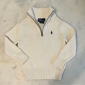 Ralph Lauren Boys Quarter Zip Sweater